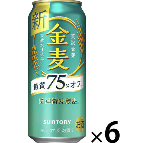 サントリー 金麦糖質75%オフ 500ml x 6本