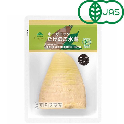 オーガニックたけのこ水煮ハーフカット 180g トップバリュ グリーン