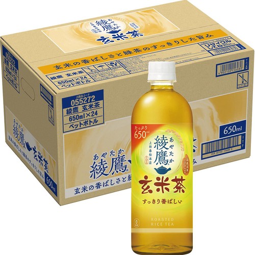 コカ・コーラ 綾鷹玄米茶  1ケース 650ml x 24本