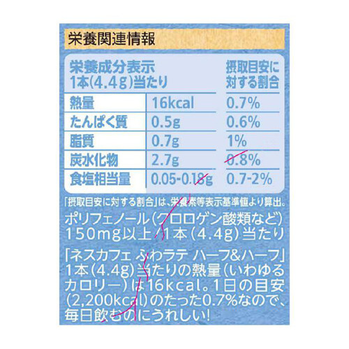 ネスレ ふわラテハーフ&ハーフ 26本入