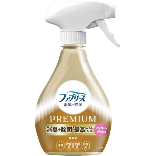 P&G ファブリーズ 消臭+除菌プレミアム 無香料 本体 消臭スプレー 370mL