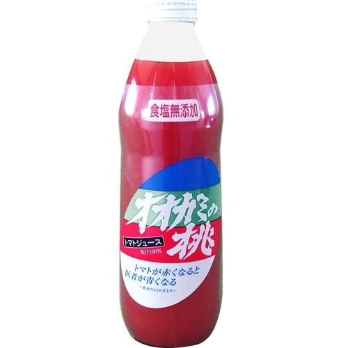 鷹栖町農業振興公社 トマトジュース オオカミの桃 食塩無添加 1000ml