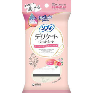 ユニ・チャーム ソフイ デリケートウェットシート フローラルの香り 10