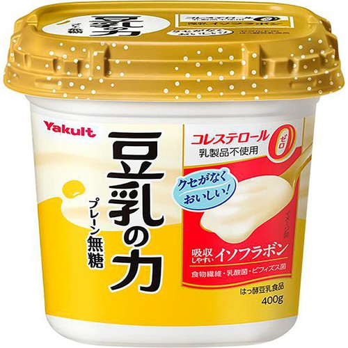 ヤクルト 豆乳の力 プレーン無糖 400g