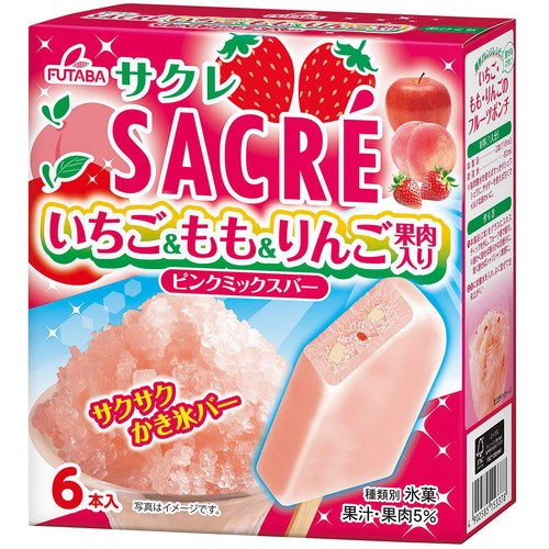 フタバ食品 サクレピンクミックスバーマルチ 55ml x 6本 Green Beans