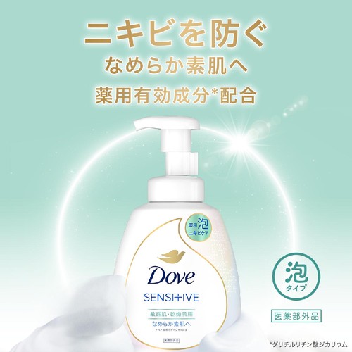 ユニリーバ 薬用 ダヴ ニキビケア泡ボディウォッシュ なめらか素肌 つめかえ用 430g