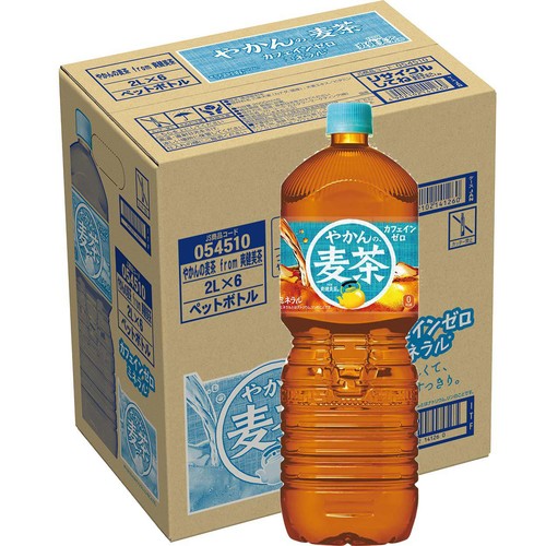 コカ・コーラ やかんの麦茶 1ケース 2000ml x 6本 Green Beans