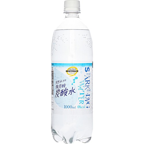 SparklingWater炭酸水 1000ml トップバリュベストプライス Green Beans