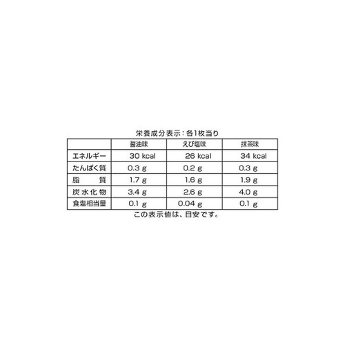 天乃屋 ミニ歌舞伎揚3種アソート 107g