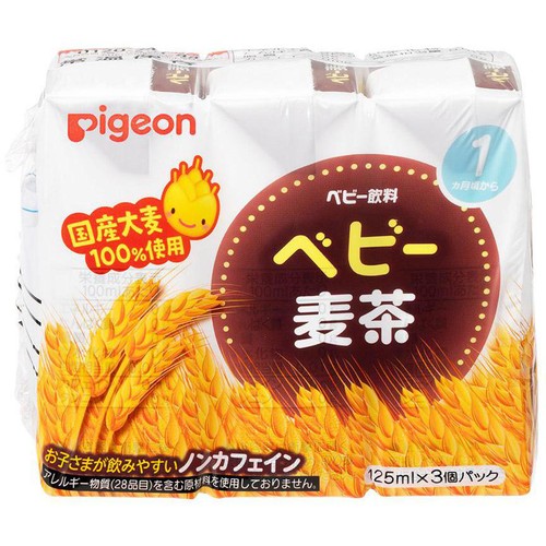 ピジョン ベビー麦茶 1ヵ月頃から 125ml x 3個パック