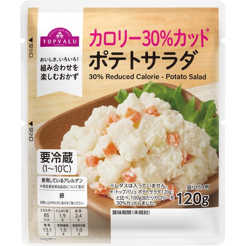 カロリー30%カットじゃがいものポテトサラダ 120g トップバリュ