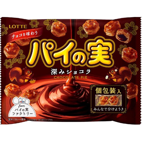 ロッテ チョコを味わうパイの実シェアパック 深みショコラ 124g Green