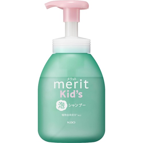 花王 メリットキッズ 泡で出てくるシャンプー ポンプ 330ml Green
