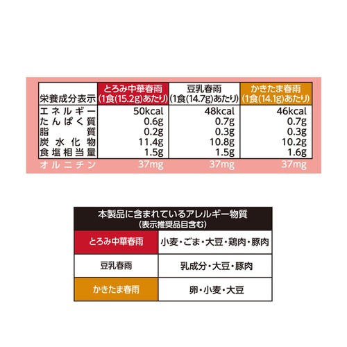 ひかり味噌 選べるスープ春雨 オルニチン入り3種のスープ 10食入