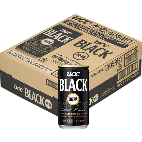 UCC BLACK無糖 缶 1ケース 185g x 30本 Green Beans | グリーン 