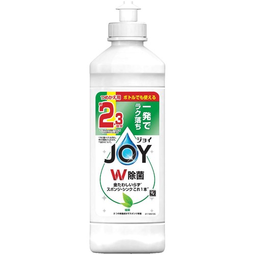 P&G ジョイ W除菌 食器用洗剤 緑茶の香り キャップ付き つめかえ用 300mL