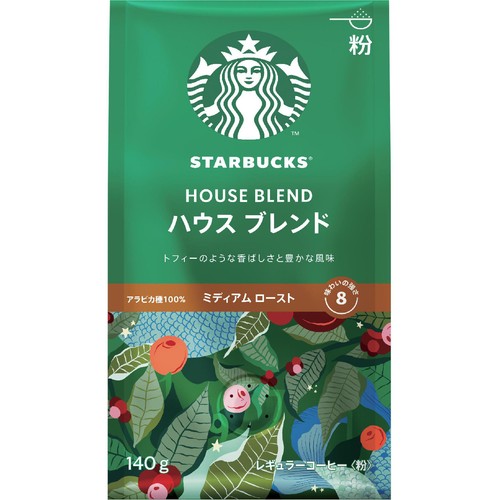 ネスレ スターバックス レギュラーコーヒー 粉 ハウス ブレンド 140g