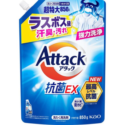 花王 アタック抗菌EX つめかえ用 850g