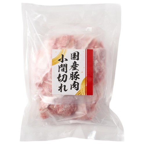 【冷凍】 国産豚肉 小間切れ (100g x 5個) 500g