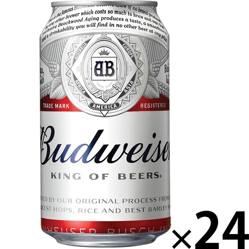 【5%】 ABInBev バドワイザー 1ケース 330ml x 24本