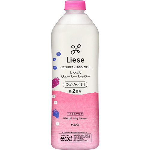 花王 リーゼ　しっとりジューシーシャワー　つめかえ用　３４０ｍｌ×12パック 花王 リーゼ しっとりジューシーシャワー つめかえ用 約2回分 340ml