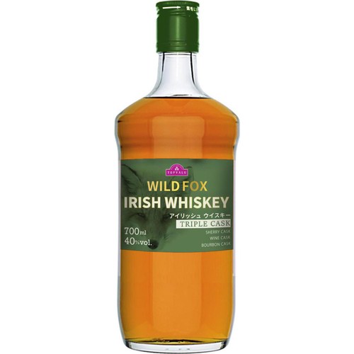 【40%】WILD FOX アイリッシュウイスキー 700ml トップバリュ