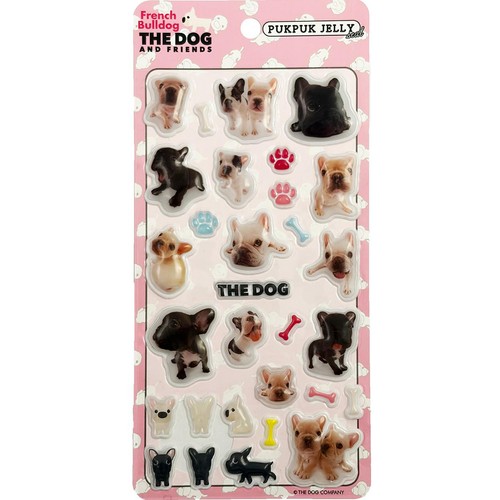ぷくぷくシール THE DOG フレンチ・ブルドッグ