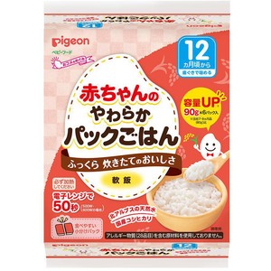 ピジョン 赤ちゃんのやわらかパックごはん 12ヵ月頃から 90g x 6パック
