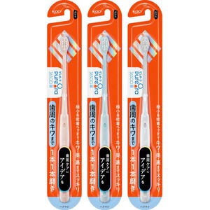 花王 ピュオーラ36500ハブラシ 1本1本磨き ふつう 1本 Green Beans