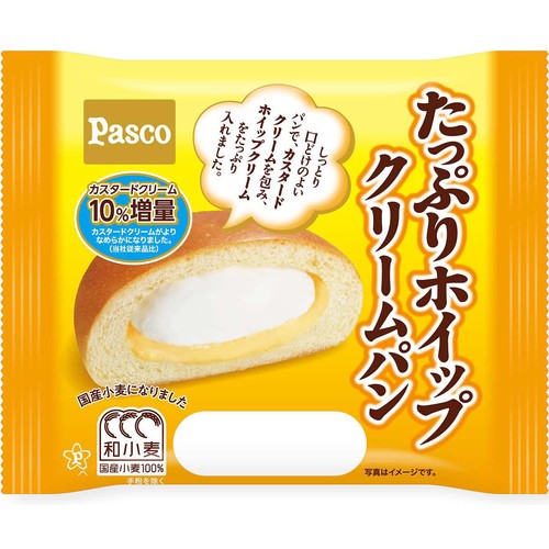 パスコ たっぷりホイップクリームパン 1個