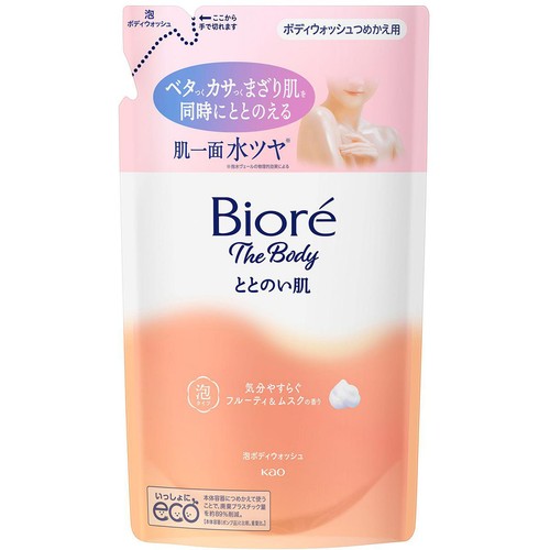 花王 ビオレ ザ ボディ ととのい肌 泡タイプ フルーティ&ムスクの香り つめかえ用 440ml