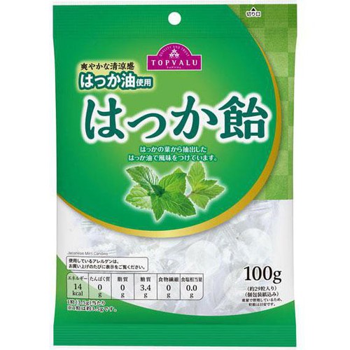 はっか飴 100g トップバリュ