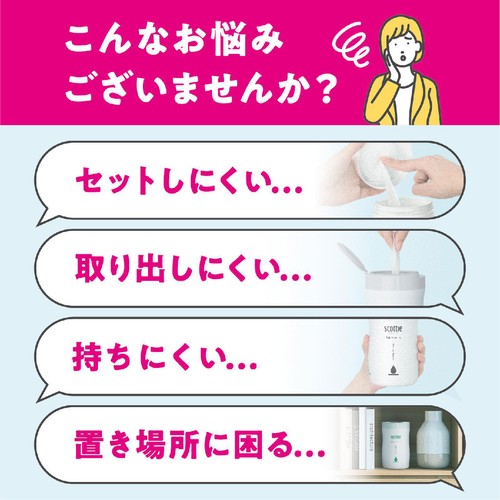 日本製紙クレシア スコッティ ウェットティシュー 除菌アルコール ボトル本体 120枚