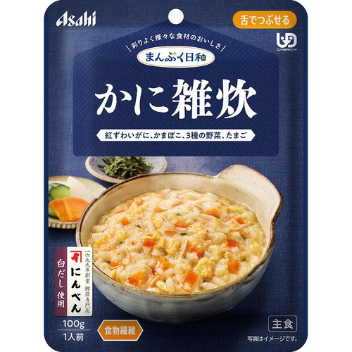 アサヒグループ食品 まんぷく日和 かに雑炊 100g