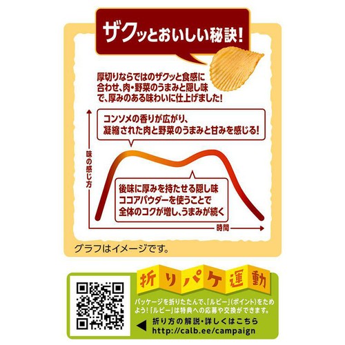 カルビー ポテトチップスザ厚切りのためのコンソメ味 55g
