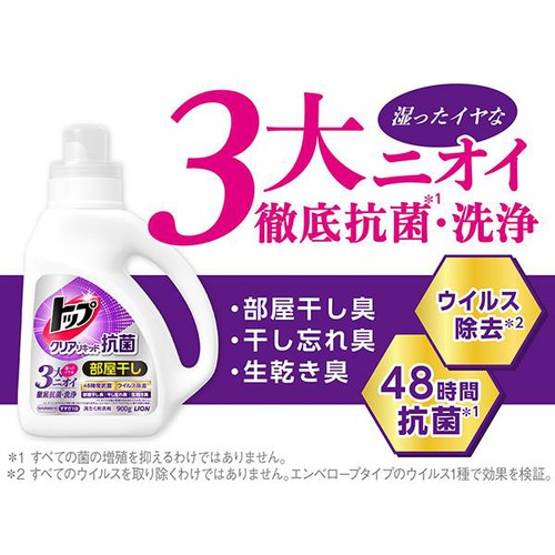 ライオン トップクリアリキッド抗菌 超特大 つめかえ用 900g Green