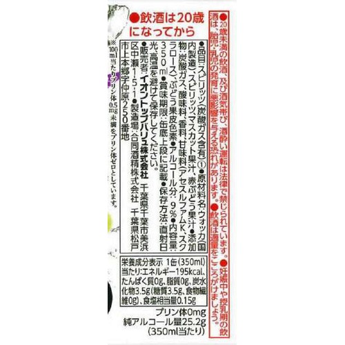 ストロング ぶどう 1ケース 350ml x 24本 トップバリュベストプライス