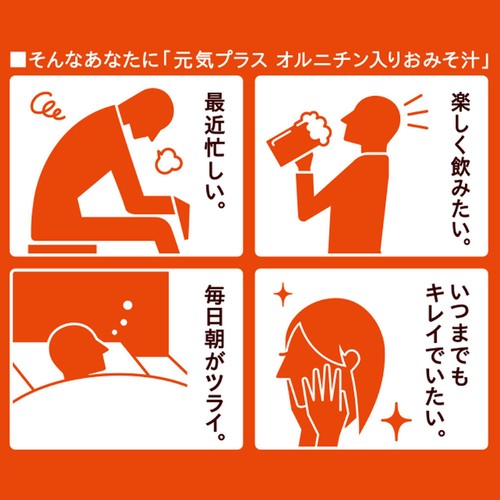 ひかり味噌 元気プラス オルニチン入りおみそ汁 20食