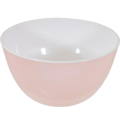 パール金属 ララシャイン 抗菌耐熱カラーボウル 19cm クリアピンク