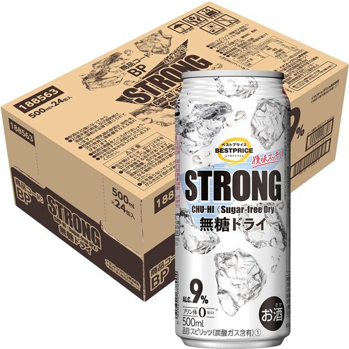 ストロング ドライ 1ケース 500ml x 24缶 トップバリュベストプライス
