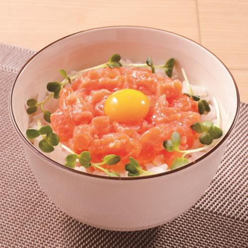【冷凍】 お手軽 ASC認証旨塩サーモンユッケ 80g (40g x 2食入)