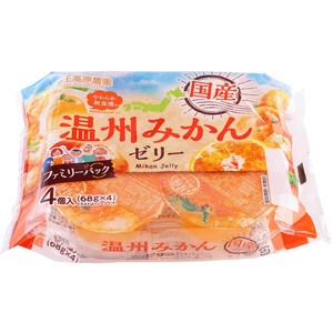 和歌山産業 温州みかんゼリー 68g x 4個入 Green Beans | グリーン