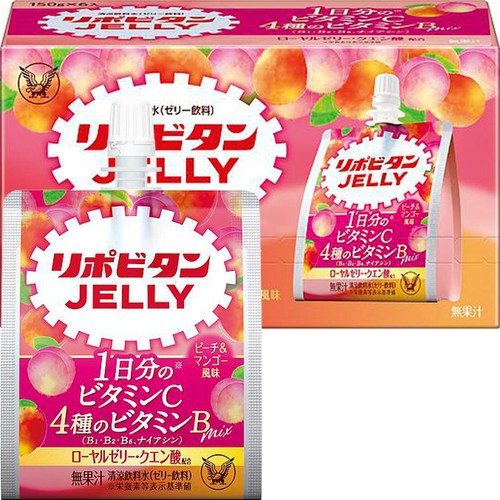 大正製薬 リポビタンゼリーVC ピーチ&マンゴー風味 150g x 6個