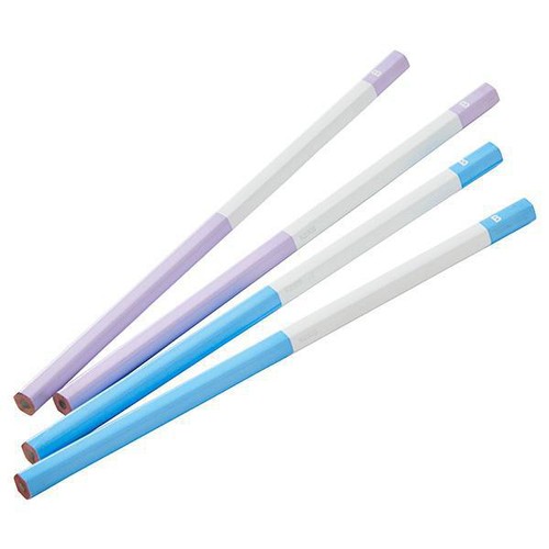 六角かきかたえんぴつB ダース ラベンダー 12本入り トップバリュ