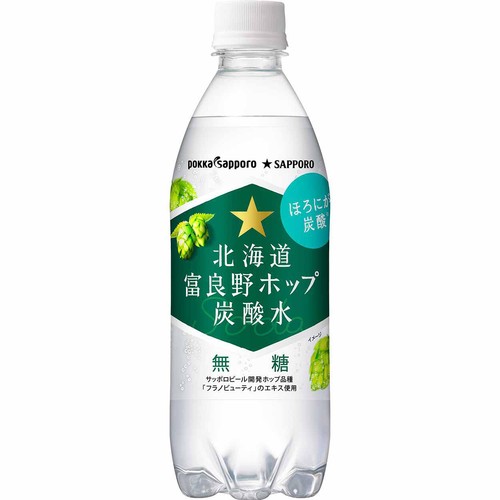 ポッカサッポロ 北海道富良野ホップ炭酸水 500ml