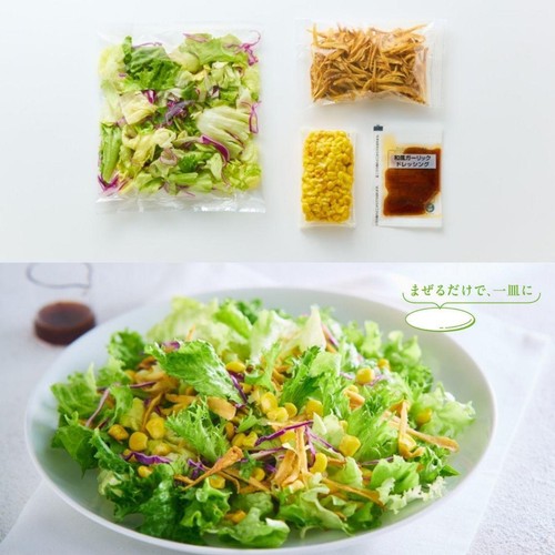 アール・エフ・ワン ふんわりレタスと焼きとうもろこしのサラダ 2人前 約215g