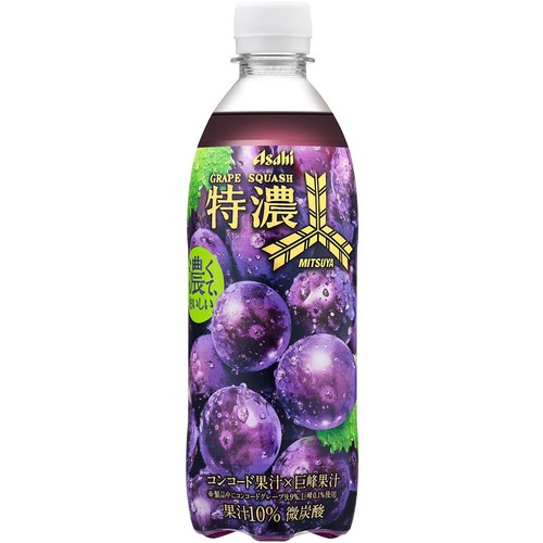 アサヒ飲料 三ツ矢特濃グレープスカッシュ 500ml Green Beans