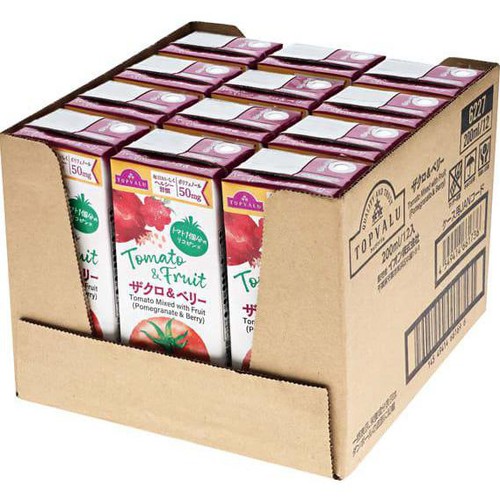 PORTMEIRON・SUMMER SIRAW BERRIES（新品未使用） Tomato&Fruits ザクロ&ベリー(ケース) 200ml x 12本 トップ