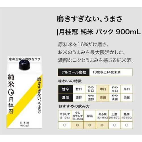 【京都府】 月桂冠 純米パック 900ml