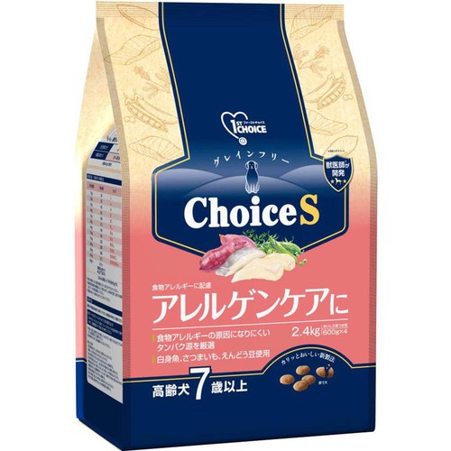 【ペット用】 アース・ペット ファーストチョイス ChoiceS アレルゲンケアに 高齢犬7歳以上 2.4kg
